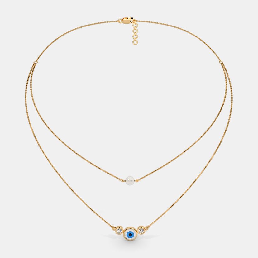 The Serenith Evil Eye Layered Necklace - image 5