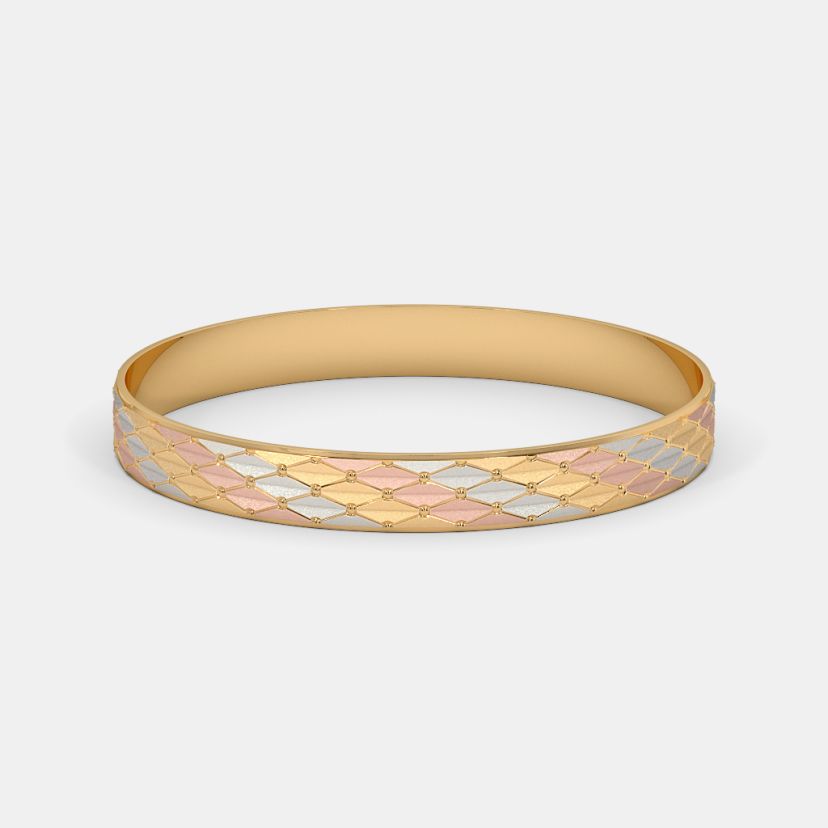 The Gleamora Textured Round Bangle - image 4