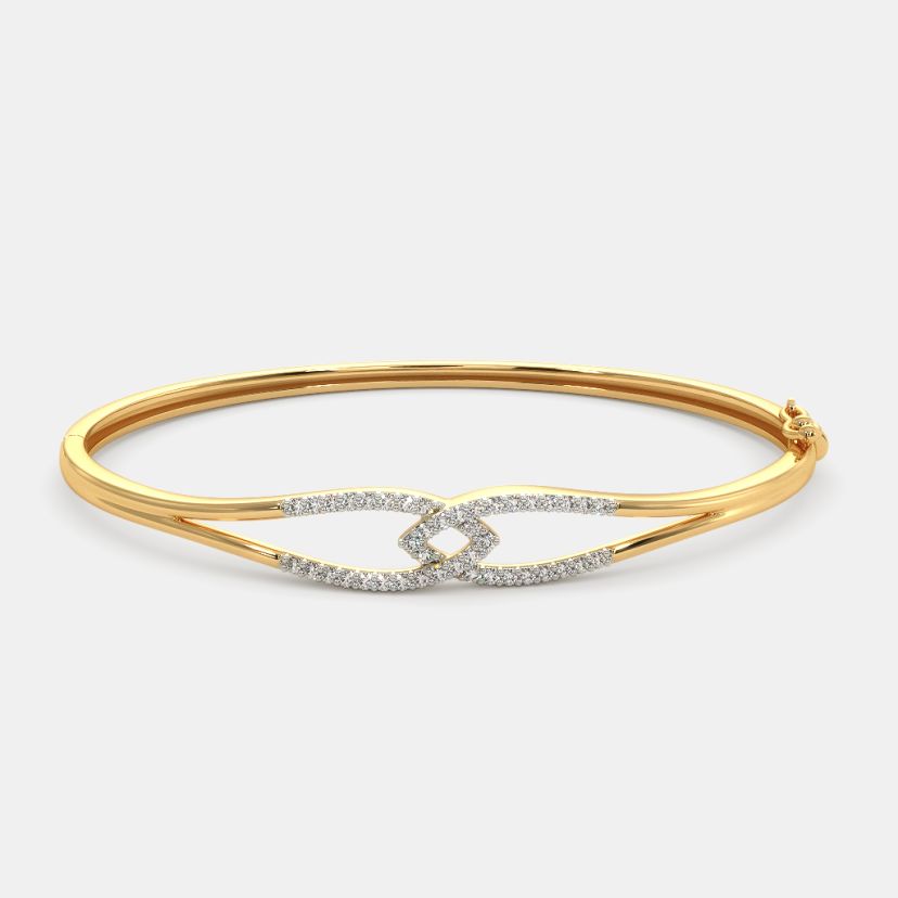 The Estrella Oval Bangle - Angle View 1