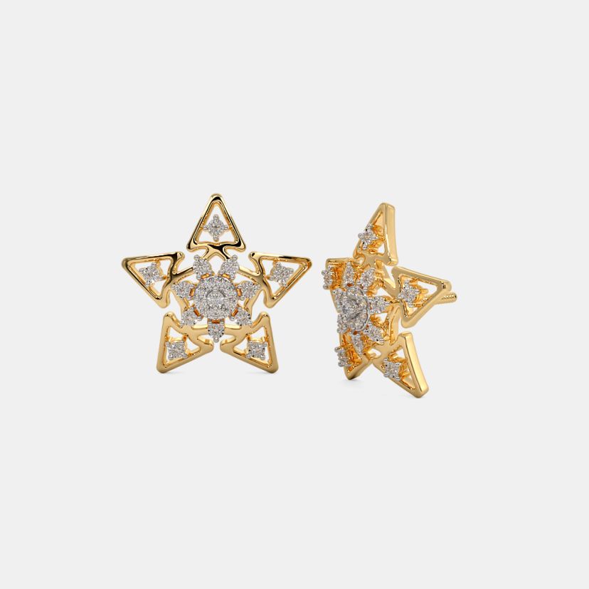 The Floral Star Stud Earrings - image 1
