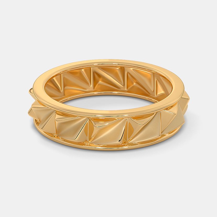 The Facet Peak Band Ring For Him - image 5