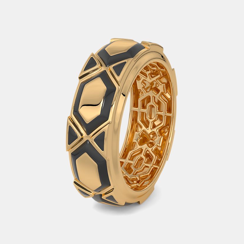The Geo Frame Band Ring For Him - image 1