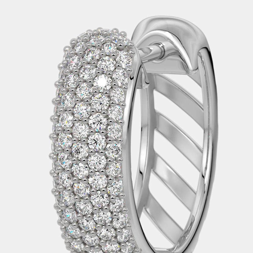 The Pave Pulse Huggie Earrings - image 4
