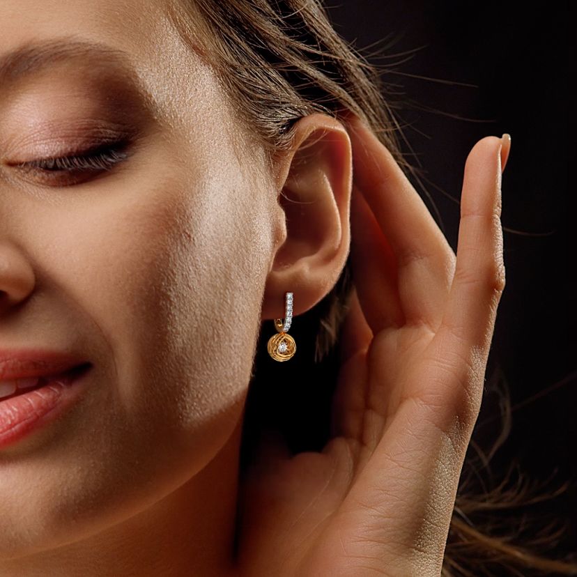 The Rhyza Dangle Hoop Earrings - image 3