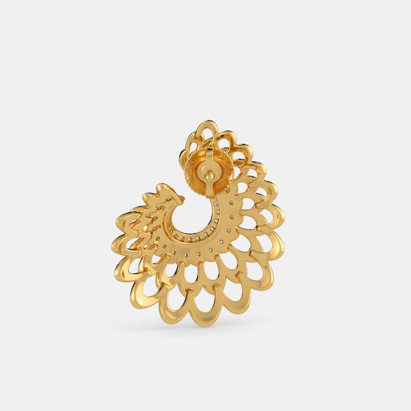 The Kalapi Feather Orange Peel Earrings - image 5