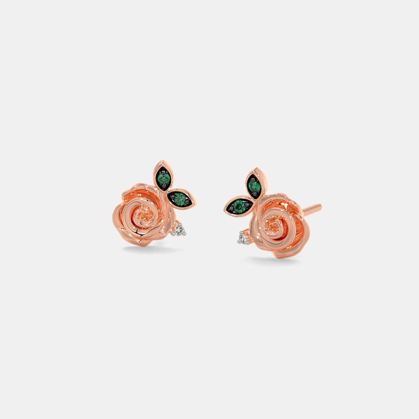 The Claret Stud Earrings - image 1