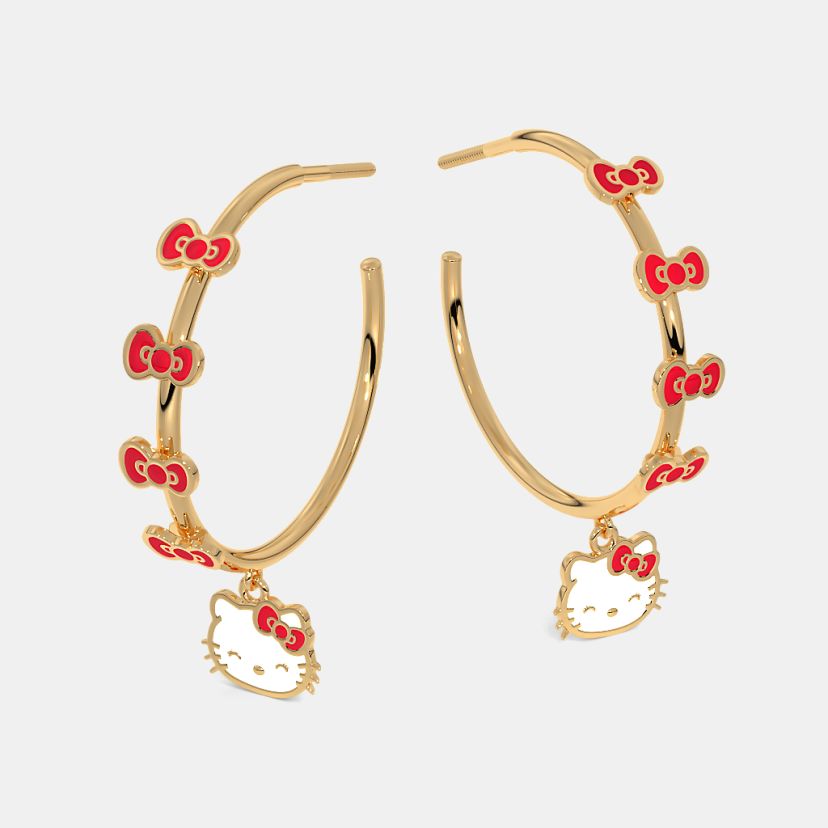 The Hello Kitty Blossom Hoop Earrings - image 4