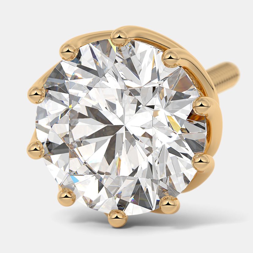 The Viron Solitaire Stud Earrings - image 5