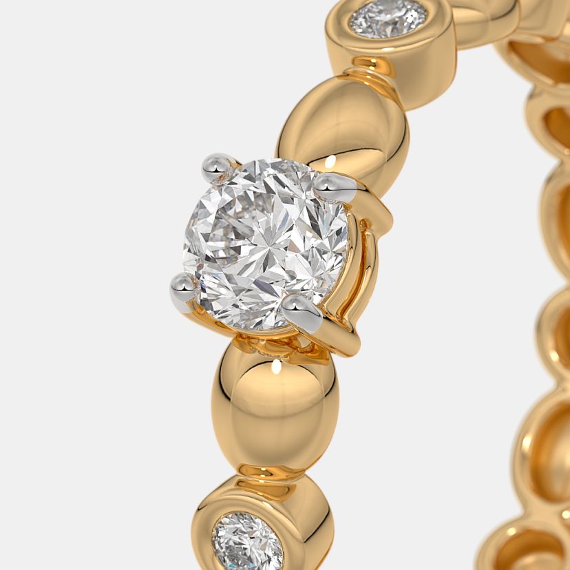 The Glowby Solitaire Couple Band For Her - image 3