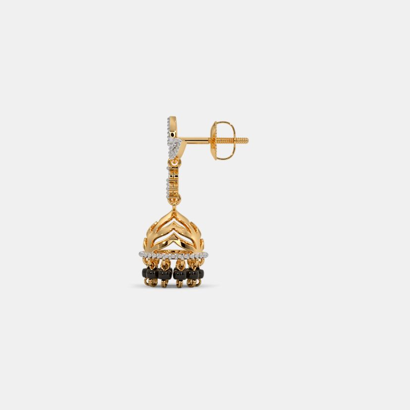 The Akhila Mangalsutra Jhumki Earrings - image 5