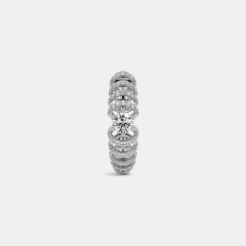 The Sheona Solitaire Hoop Earrings - image 7