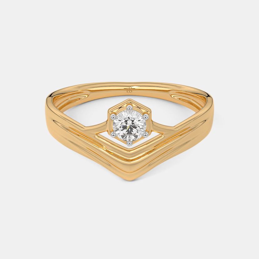 The Caathy Solitaire Couple Band For Him - image 5