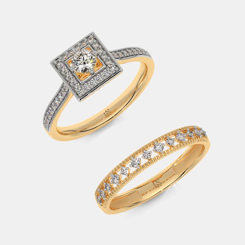The Nomi Bridal Ring Set - image 7