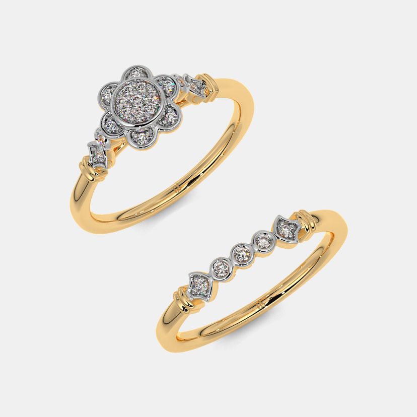 The Caricia Bridal Ring Set - image 7