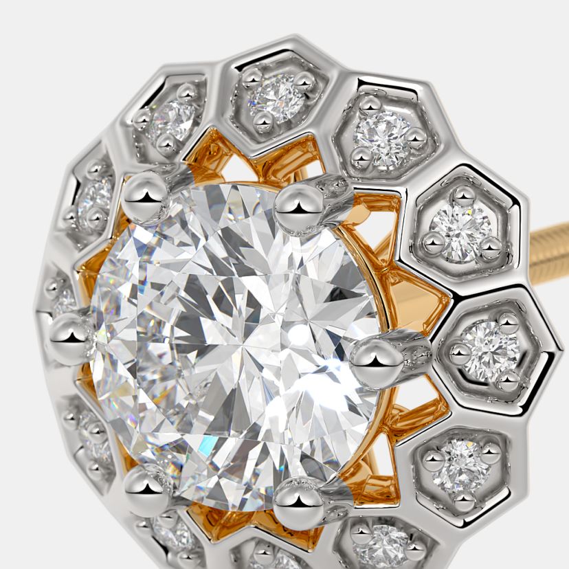 The Diamelisse Solitaire Stud Earrings - image 5