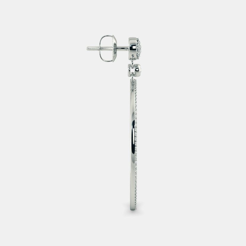 The Meridian Halo Drop Earrings - image 6