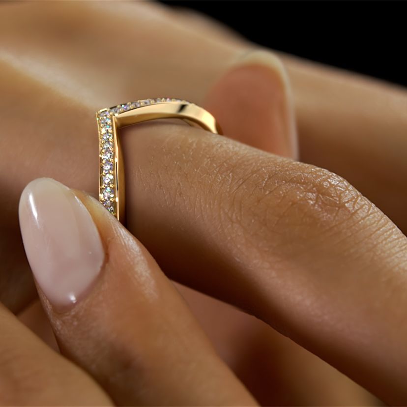The Ellaine Chevron Ring - image 6