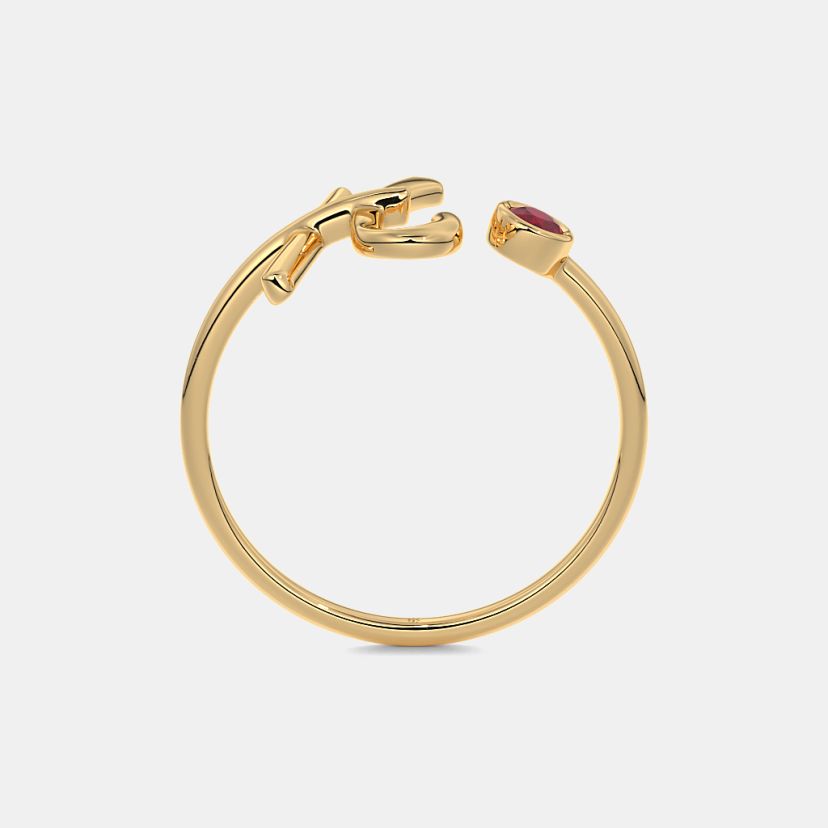 The Rhosyn Script H Ring - image 8