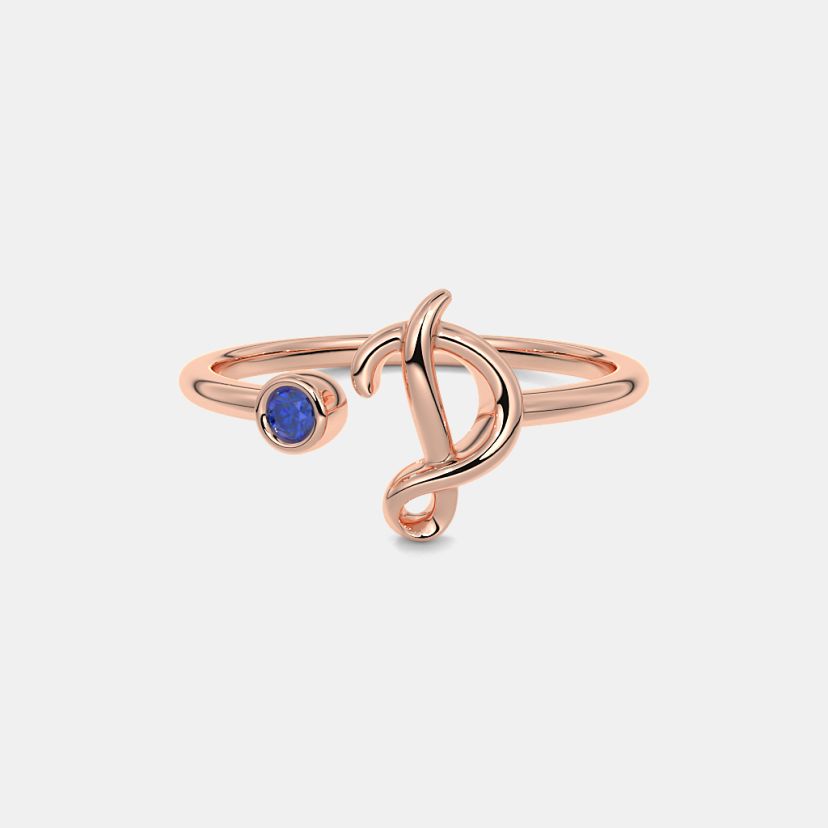 The Adlai Script D Ring - image 7