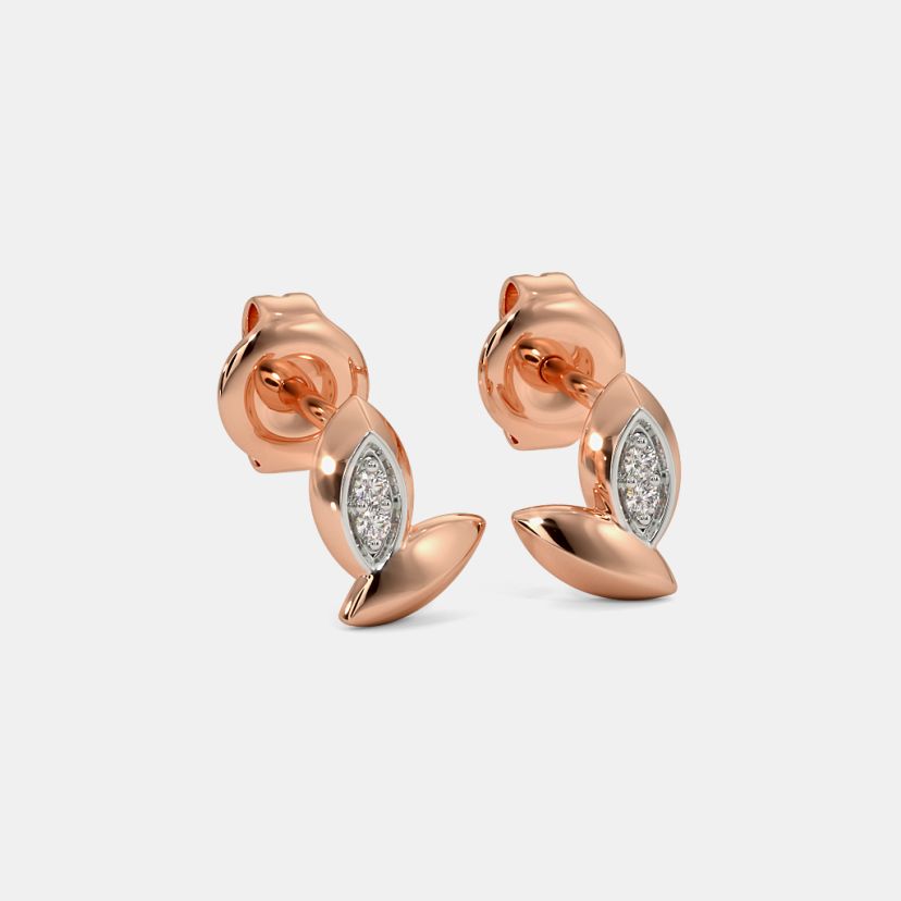 The Elif Multi Pierced Stud Earrings - Angle View 1