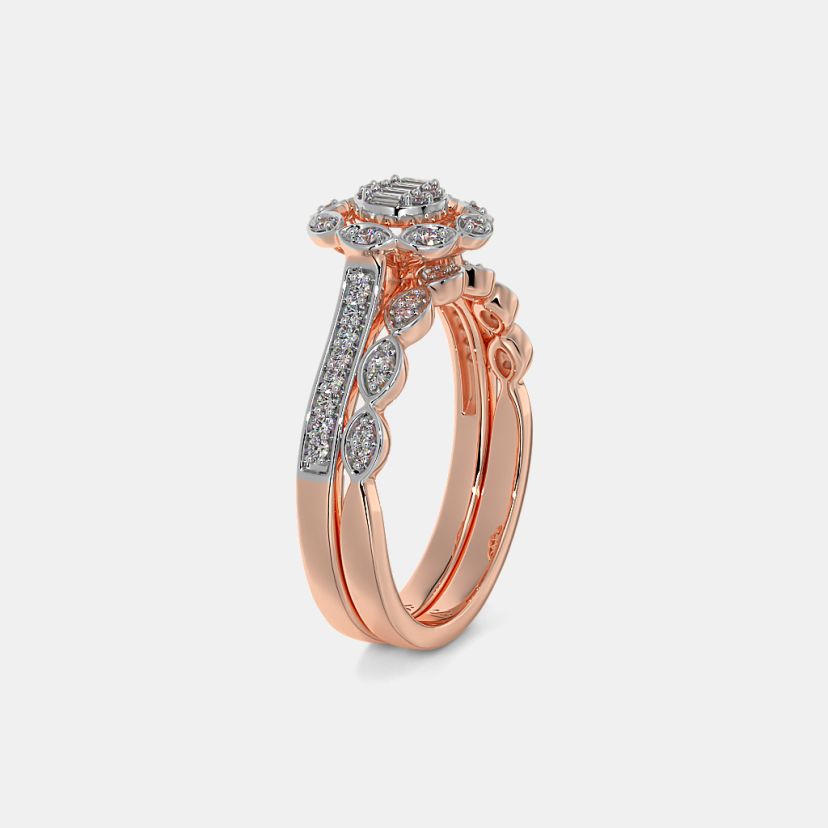 The Tepal Bridal Ring Set - image 10