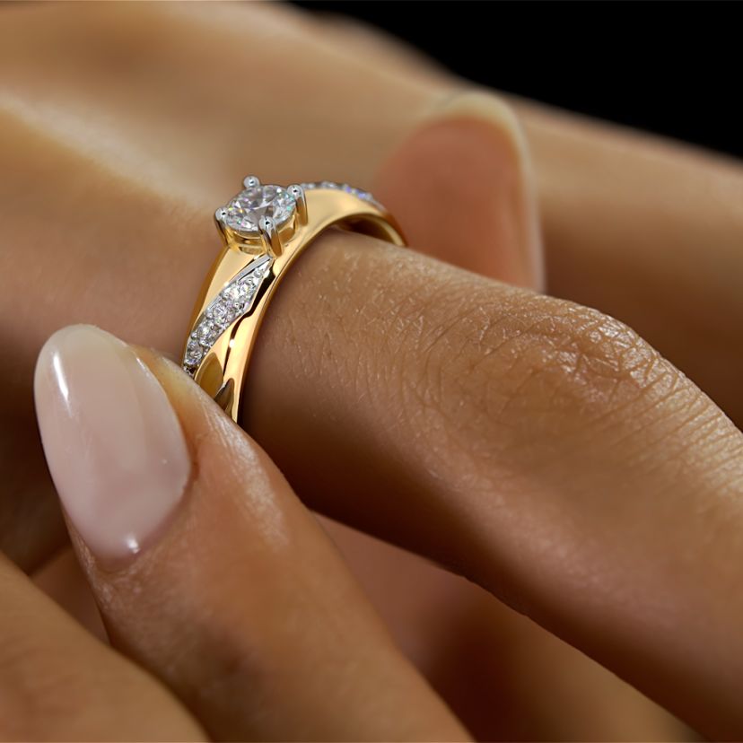 The Shaye Solitaire Band For Her - image 6