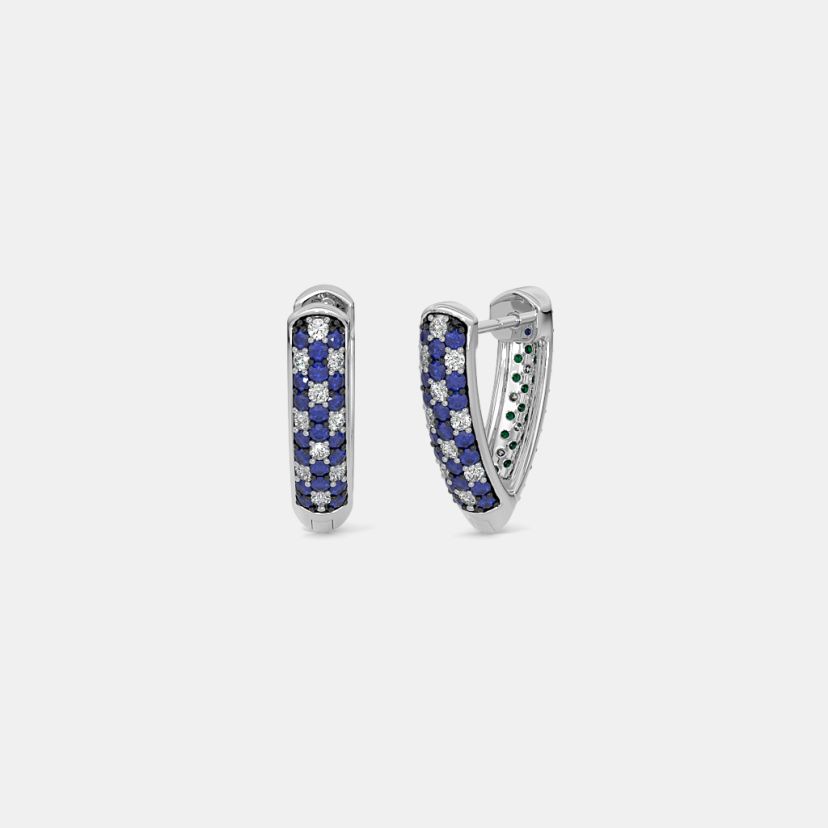 The Mint Marina Two Way Hoop Earrings - image 1