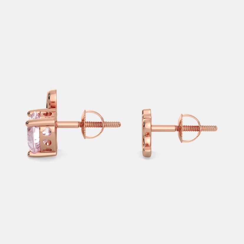 The Amor Rose Quartz Mismatch Earrings - image 4