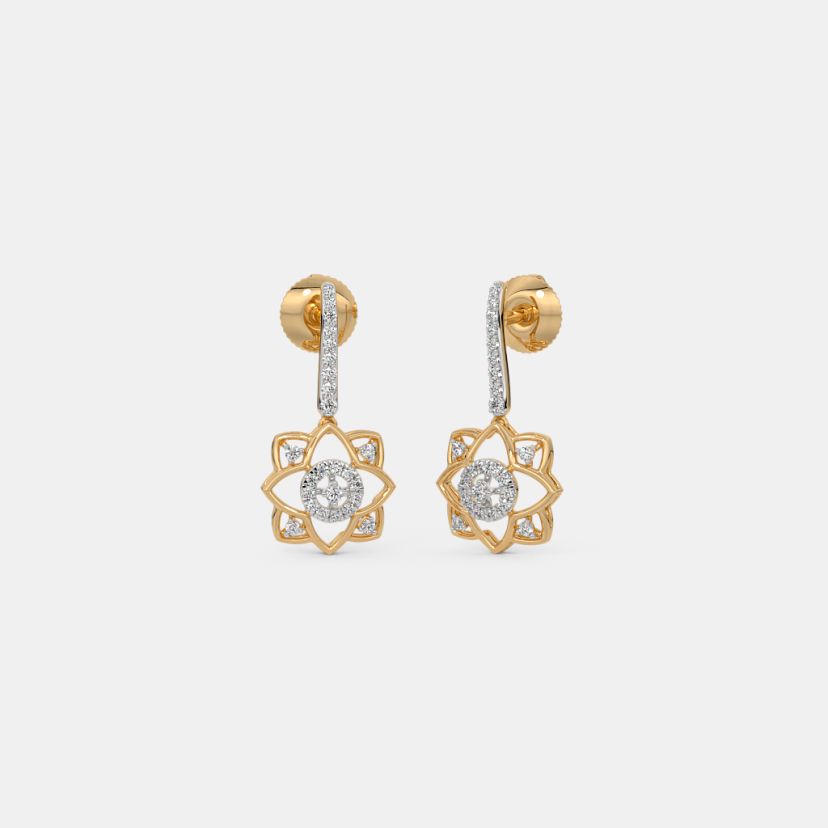 The Fleur De Lotus Drop Earrings - image 1