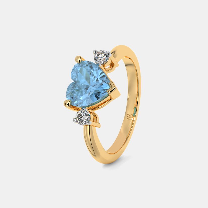 Buy Diamond And Gemstone Hearts Rings Designs Online BlueStone