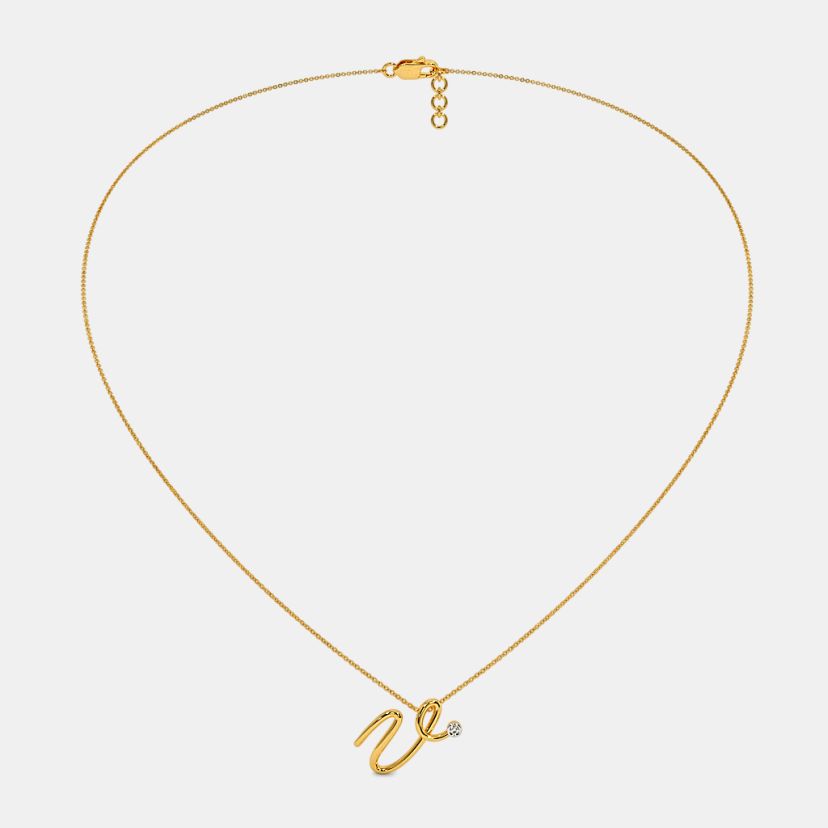 The Cursive V Necklace - image 4
