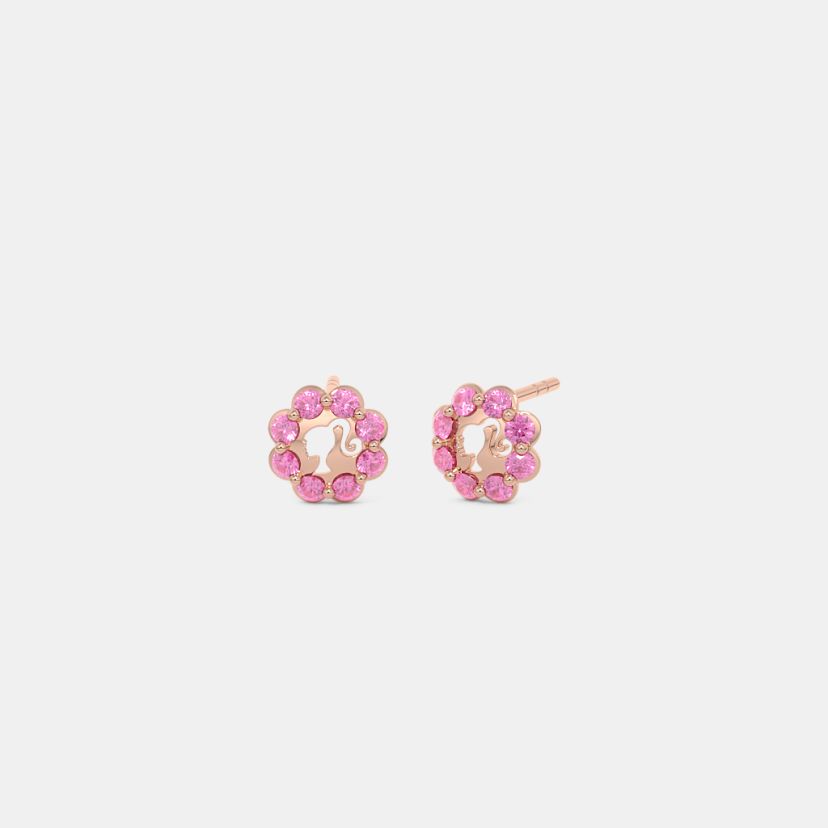 The Pink Sparkle Kids Stud Earrings - image 1