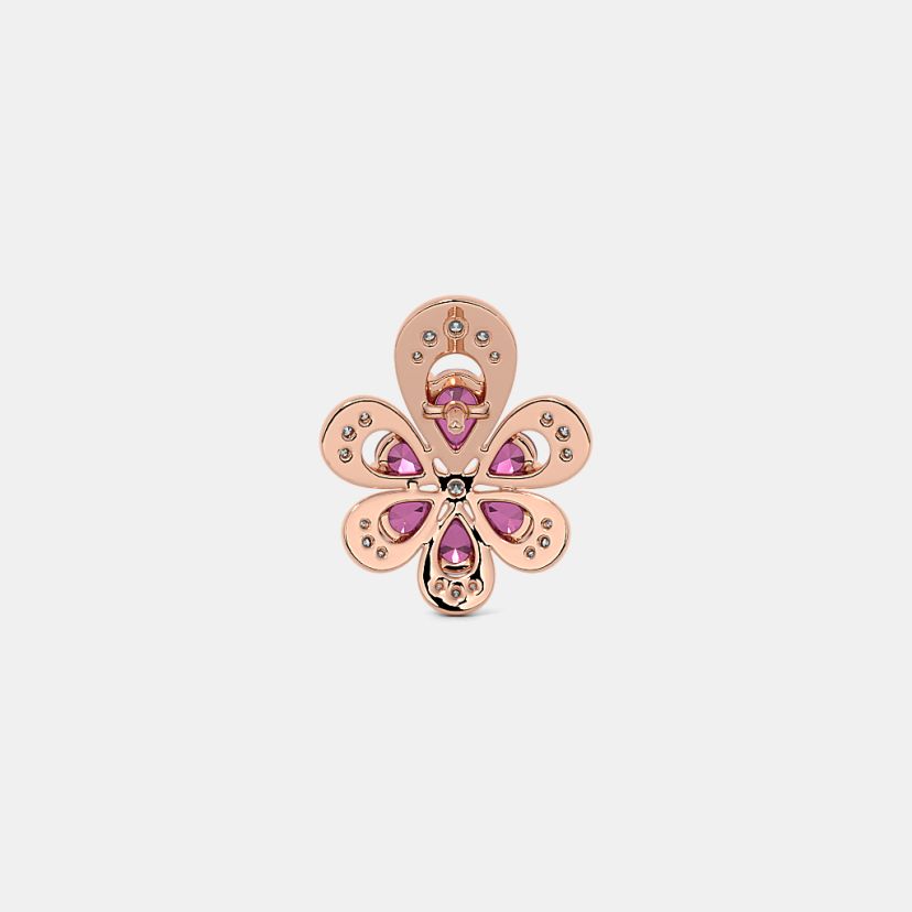 The Crimson Bloom Stud Earrings - image 8