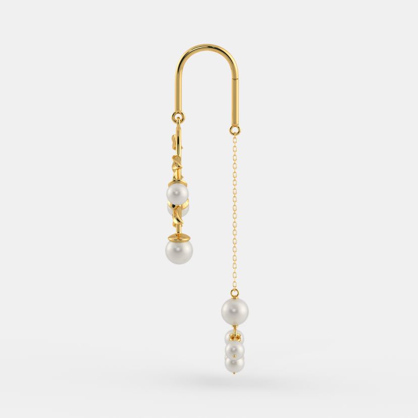 The Indu Sui Dhaga Earrings - Angle View 1