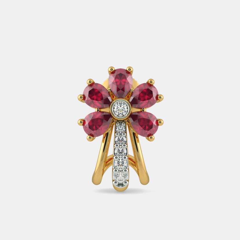 The Anurita Hoop Earrings - Side View 2