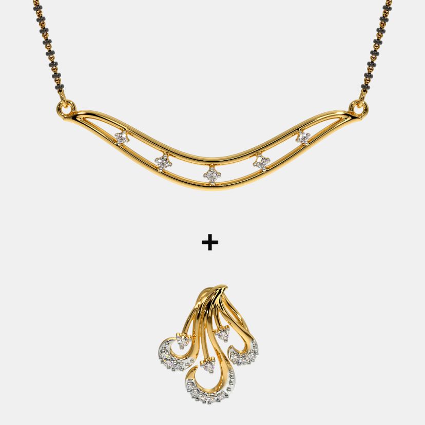 The Mahika Convertible Mangalsutra Pendant - image 4