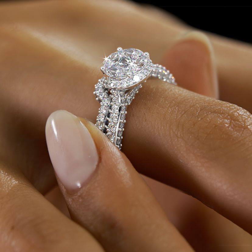 The Rocio Bridal Ring Set - image 6