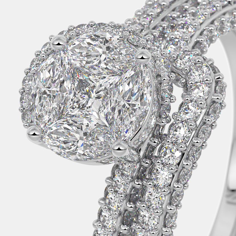 The Rocio Bridal Ring Set - image 5