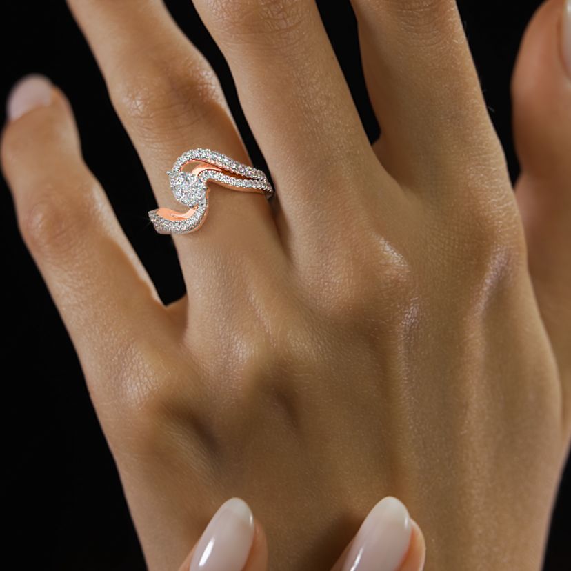 The Abstrackpear Bridal Ring Set - image 4
