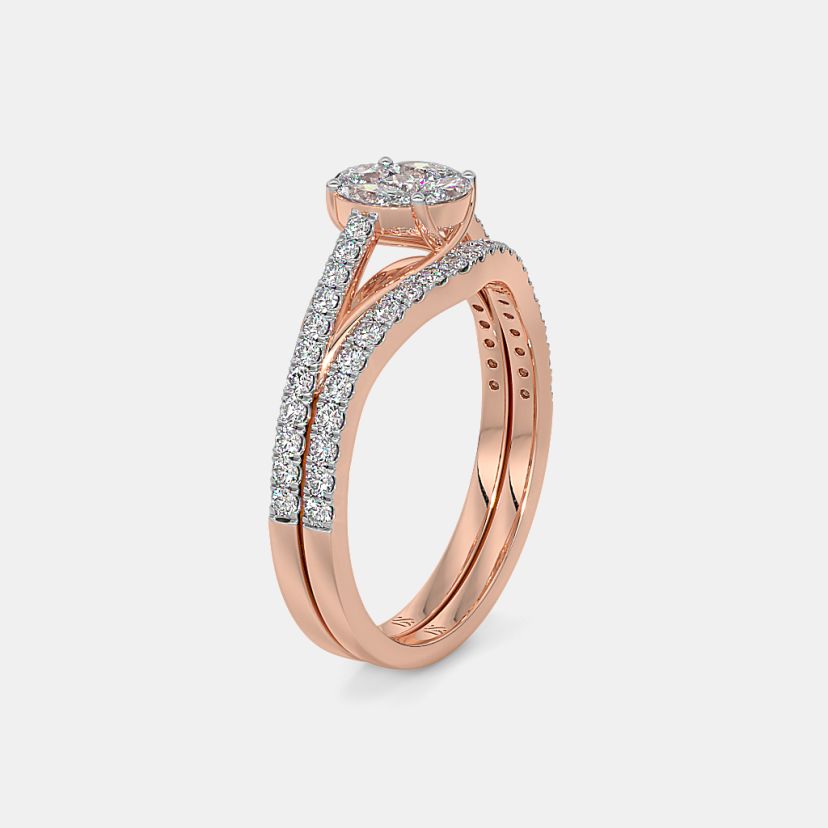 The Crossoval Bridal Ring Set - image 10