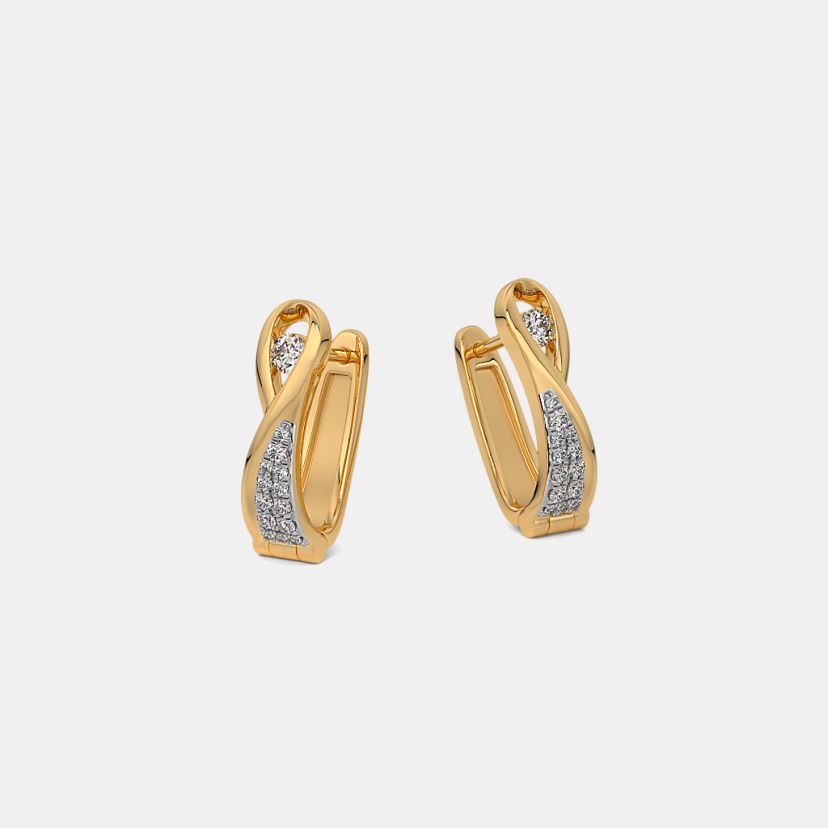 The Plagian Huggie Earrings - image 5