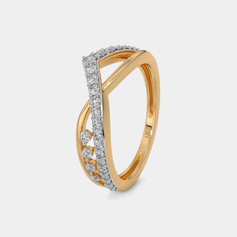 The Rashida Chevron Ring - image 1