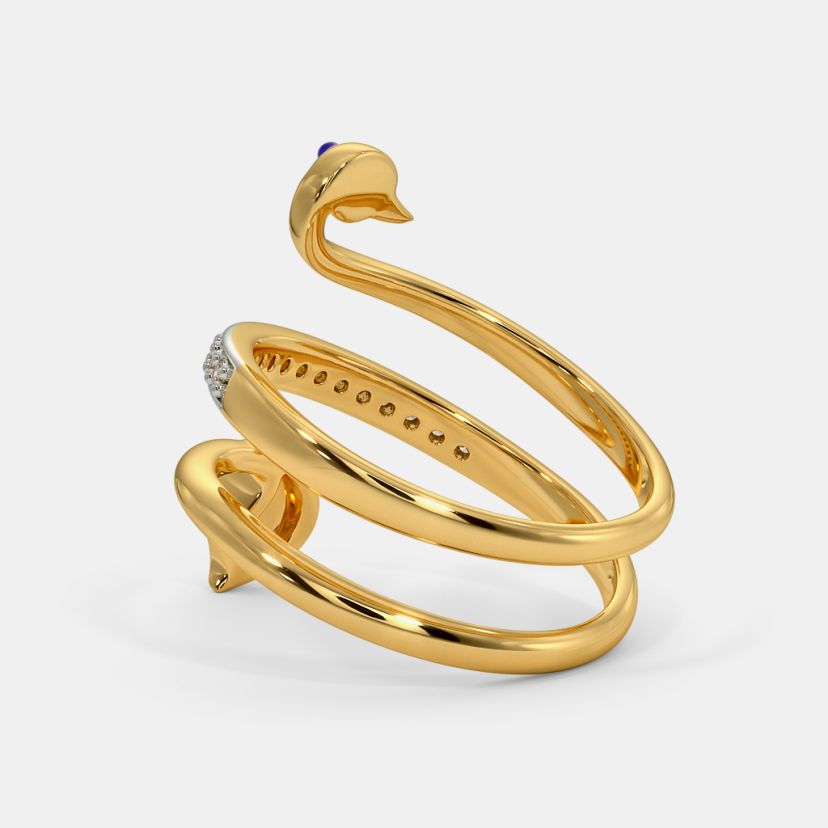 The Peacock Spiral Ring - image 6