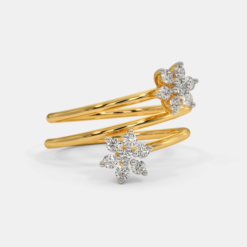 The Dual Sparkling Spiral Ring - image 4