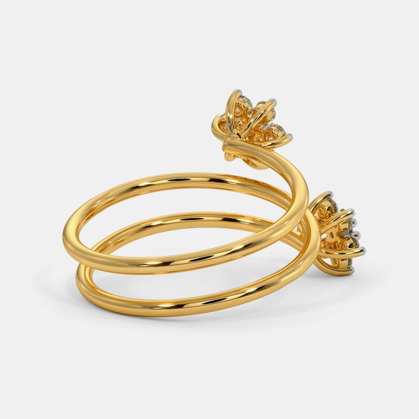The Dual Sparkling Spiral Ring - image 7