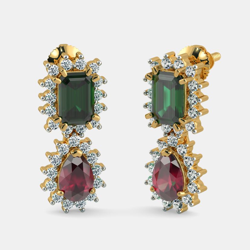 The Detachable Kalakriti Drop Earrings - image 1