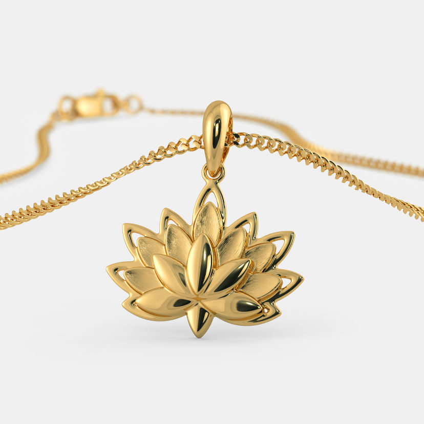 Buy Gold Lakshmi Pendants Designs Online India's
