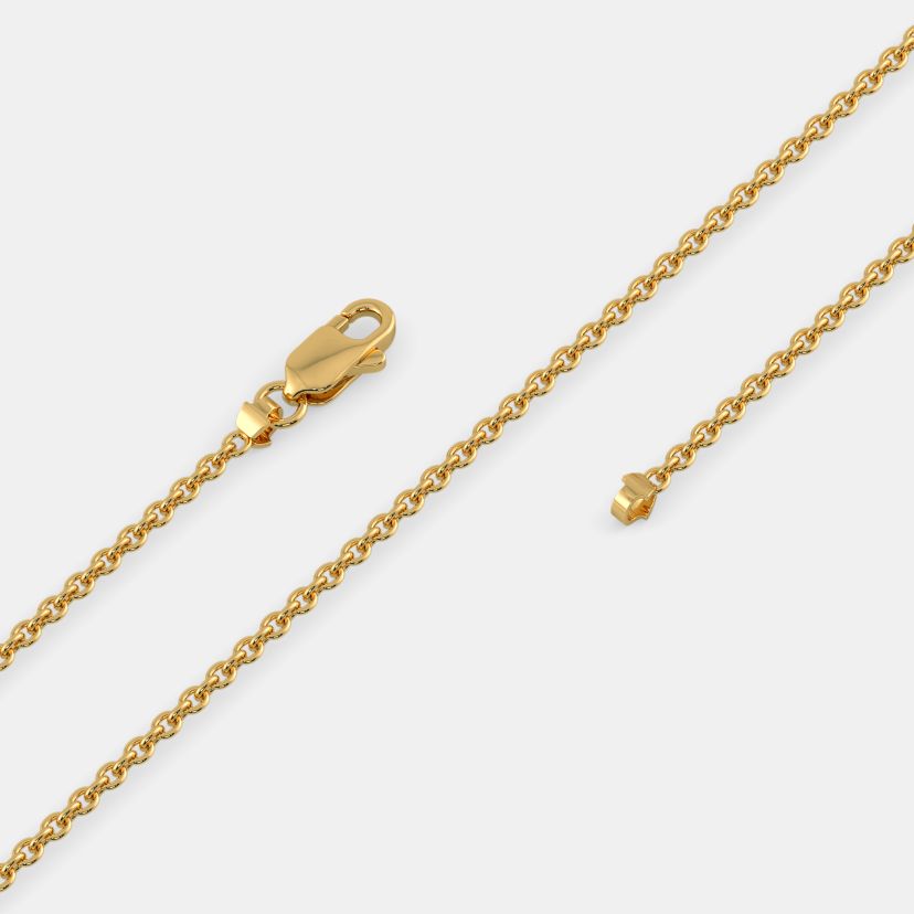 The Yellow Gold Cable Chain - Detail View