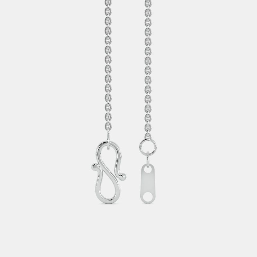The Odelia Platinum Chain - Angle View 1