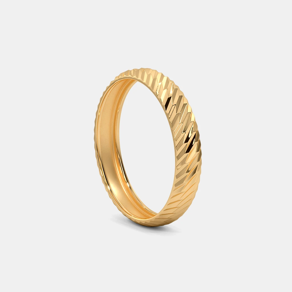 The Arkee Textured Band Ring | BlueStone.com